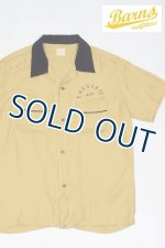 画像: 「BARNS OUT FITTERS /バーンズアウトフィッターズ」THESJAYSボーリングシャツ【ゴールド】
