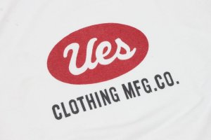 画像: 「UES/ウエス」UESビッグロゴ　ミニ裏毛長袖Tシャツ【ホワイト】