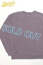 画像: 「BARNS OUT FITTERS /バーンズアウトフィッターズ」ラグランクルーネックスウェット【パープル】