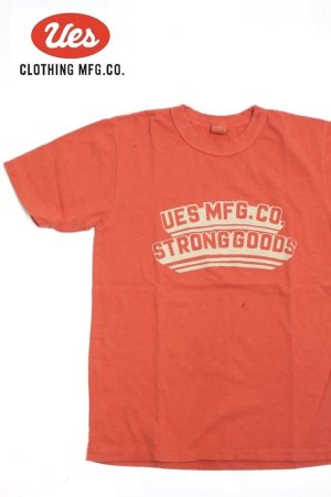 画像: 「UES/ウエス」STRONG GOODS プリントTシャツ【レッド】