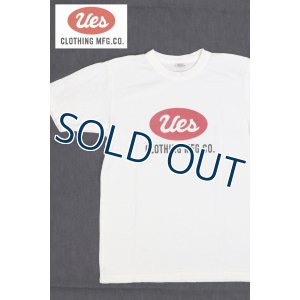 画像1: 「UES/ウエス」UESビッグロゴプリントTシャツ【ホワイト】 (1)