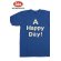 画像1: 「UES/ウエス」A HAPPY DAY!プリントTシャツ【ブルー】 (1)