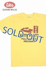画像: 「UES/ウエス」AUTO PARTSプリントTシャツ【イエロー】