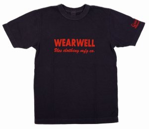 画像: 「UES/ウエス」WEAR WELL プリントTシャツ【ネイビー】