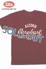 画像: 「UES/ウエス」ALCORNプリントTシャツ【ワイン】