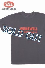 画像: 「UES/ウエス」WEAR WELL プリントTシャツ【ネイビー】