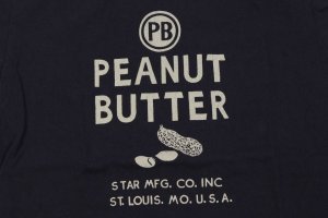 画像: 「UES/ウエス」PEANUT BUTTERプリントTシャツ【ブラック】