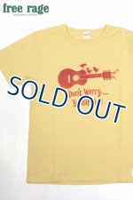 画像: 「FREE RAGE/フリーレイジ」Don't Worry,Be happyプリントリサイクルコットンTシャツ【イエロー】