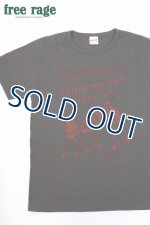 画像: 「FREE RAGE/フリーレイジ」BRITISH BANDプリントリサイクルコットンTシャツ【グレー】