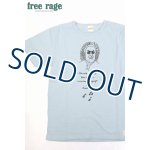 画像: 「FREE RAGE/フリーレイジ」Music ManプリントリサイクルコットンTシャツ【サックス】