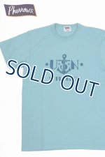 画像: 「Pherrow's/フェローズ」U・S・N ANCHORプリントＴシャツPTJシリーズ【モーニングスカイ】