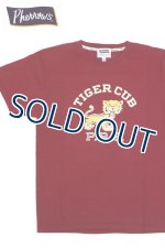 画像: 「Pherrow's/フェローズ」TIGER CUB プリントTシャツ　PTシリーズ【バーガンディ】
