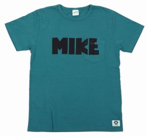 画像: 「FREE RAGE/フリーレイジ」MIKEプリントリサイクルコットンTシャツ【ターコイズ】