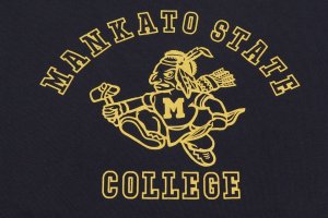 画像: 「Pherrow's/フェローズ」MANKATO STATE COLLEGE プリントＴシャツPTJシリーズ【S・ブラック】