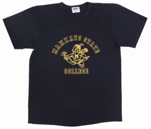 画像: 「Pherrow's/フェローズ」MANKATO STATE COLLEGE プリントＴシャツPTJシリーズ【S・ブラック】