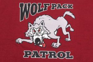 画像: 「Pherrow's/フェローズ」WOLF PACK PATROL プリントTシャツ　PTシリーズ【バーガンディ】