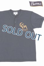 画像: 「Pherrow's/フェローズ」CHATTANOOGA ヘンリーネックプリントＴシャツ【S・ブラック】