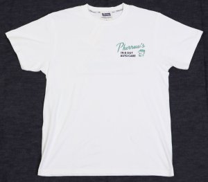 画像: 「Pherrow's/フェローズ」 IN & OUT AUTO CARE  プリントTシャツ　PTシリーズ【ホワイト】