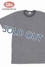 画像: 「UES/ウエス」インディゴボーダーTシャツ【インディゴ】