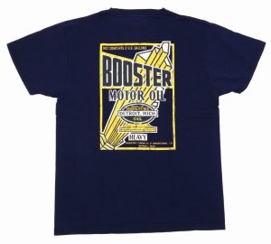 画像: 「Pherrow's/フェローズ」BOOSTER　プリントTシャツ　PTシリーズ【ネイビー】