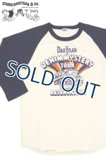画像: 「STUDIO D'ARTISAN/ステュディオ・ダ・ルチザン」DENIMMYSTERYTOURラグラン7分丈Ｔシャツ【ベージュ×ネイビー】
