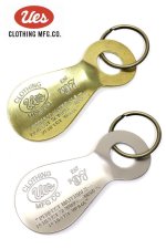 画像: 「UES/ウエス」真鍮靴ベラ型キーホルダー【2カラーあり】