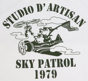 画像: 「STUDIO D'ARTISAN/ステュディオ・ダ・ルチザン」SKY PATROL　プリントＴシャツ【ホワイト】