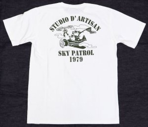 画像: 「STUDIO D'ARTISAN/ステュディオ・ダ・ルチザン」SKY PATROL　プリントＴシャツ【ホワイト】