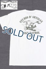 画像: 「STUDIO D'ARTISAN/ステュディオ・ダ・ルチザン」SKY PATROL　プリントＴシャツ【ホワイト】