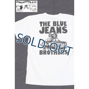 画像1: 「STUDIO D'ARTISAN/ステュディオ・ダ・ルチザン」THE BLUE JEANS BROTHER　プリントＴシャツ【ホワイト】 (1)