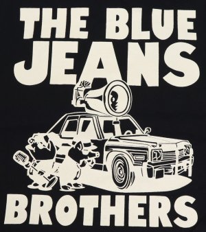 画像: 「STUDIO D'ARTISAN/ステュディオ・ダ・ルチザン」THE BLUE JEANS BROTHER　プリントＴシャツ【ブラック】