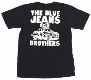 画像: 「STUDIO D'ARTISAN/ステュディオ・ダ・ルチザン」THE BLUE JEANS BROTHER　プリントＴシャツ【ブラック】