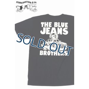 画像1: 「STUDIO D'ARTISAN/ステュディオ・ダ・ルチザン」THE BLUE JEANS BROTHER　プリントＴシャツ【ブラック】 (1)