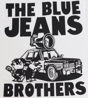 画像: 「STUDIO D'ARTISAN/ステュディオ・ダ・ルチザン」THE BLUE JEANS BROTHER　プリントＴシャツ【ホワイト】