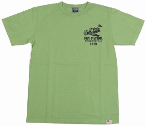 画像: 「STUDIO D'ARTISAN/ステュディオ・ダ・ルチザン」SKY PATROL　プリントＴシャツ【グリーン】