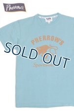 画像: 「Pherrow's/フェローズ」BUFFALOロゴTシャツ PTシリーズ【モーニングスカイ】