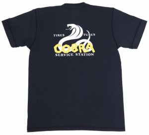 画像: 「Pherrow's/フェローズ」COBRA ヘンリーネックプリントＴシャツ【S・ブラック】