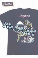 画像: 「Pherrow's/フェローズ」JAPAN2020 プリントTシャツ　PTシリーズ【ネイビー】