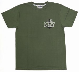 画像: 「Pherrow's/フェローズ」U.S.NAVAL プリントTシャツ　PTシリーズ【S・グリーン】