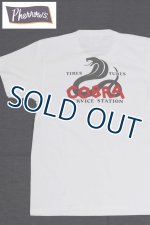 画像: 「Pherrow's/フェローズ」COBRA ヘンリーネックプリントＴシャツ【ホワイト】
