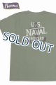 画像: 「Pherrow's/フェローズ」U.S.NAVAL プリントTシャツ　PTシリーズ【S・グリーン】