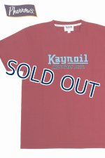 画像: 「Pherrow's/フェローズ」Kaynoil プリントTシャツ　PTシリーズ【バーガンディ—】