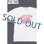 画像: 「FREE RAGE/フリーレイジ」FUN ENJOY,FUN! プリントリサイクルコットンTシャツ【ホワイト】