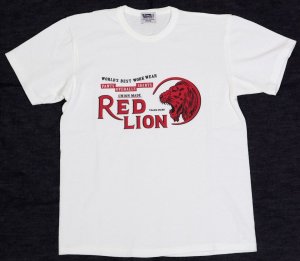 画像: 「Pherrow's/フェローズ」RED LION プリントＴシャツPTJシリーズ【ホワイト】