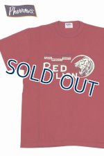 画像: 「Pherrow's/フェローズ」RED LION プリントＴシャツPTJシリーズ【バーガンディ—】