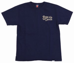 画像: 「STUDIO D'ARTISAN/ステュディオ・ダ・ルチザン」QUALITY CLOTHING　吊り編みプリントＴシャツ【ネイビー】