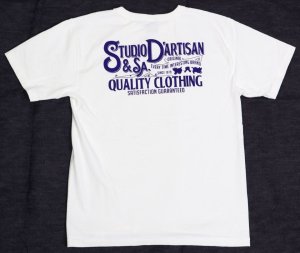 画像: 「STUDIO D'ARTISAN/ステュディオ・ダ・ルチザン」QUALITY CLOTHING　吊り編みプリントＴシャツ【ホワイト】