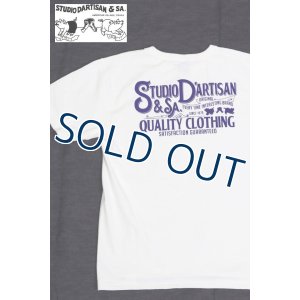 画像1: 「STUDIO D'ARTISAN/ステュディオ・ダ・ルチザン」QUALITY CLOTHING　吊り編みプリントＴシャツ【ホワイト】 (1)