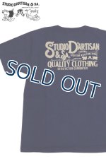 画像: 「STUDIO D'ARTISAN/ステュディオ・ダ・ルチザン」QUALITY CLOTHING　吊り編みプリントＴシャツ【ネイビー】
