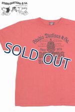 画像: 「STUDIO D'ARTISAN/ステュディオ・ダ・ルチザン」RAILWAYGARMENT　吊り編みプリントＴシャツ【レッド】